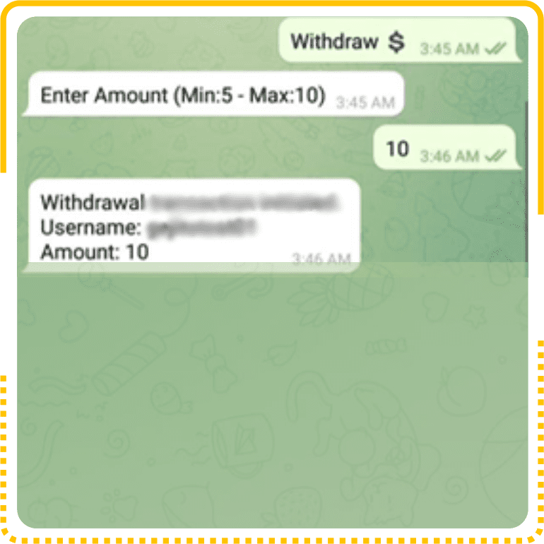 JitoDaily telegram bot withdrawal process screen-shot