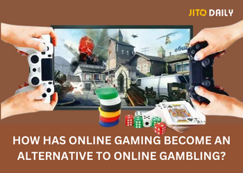 How has online gaming become an alternative to online gambling